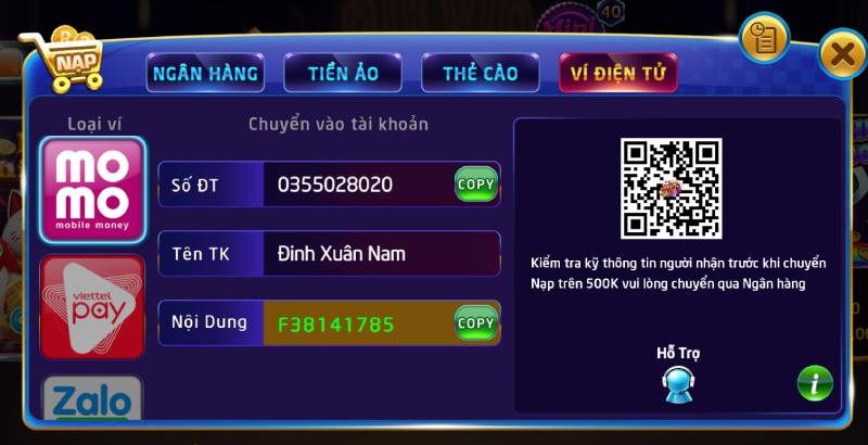 Nạp Tiền RikVip Thành Công 100% – Trải Nghiệm Cá Cược Đỉnh Cao 6 Nạp Tiền Qua Ví Điện Tử