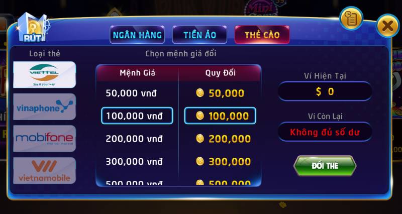 Bí Quyết Rút Tiền RikVip Thành Công 100% Chỉ Với Vài Bước 5 Rút Tiền Qua Thẻ Cào