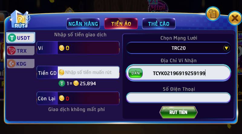 Bí Quyết Rút Tiền RikVip Thành Công 100% Chỉ Với Vài Bước 4 Rút Tiền Qua Tiền Ảo (Crypto)
